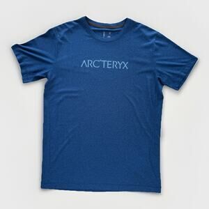 Arc’teryx Centre SS Men’s T-Shirt Blue Heather Medium Climbing Tee Sold Out Rare